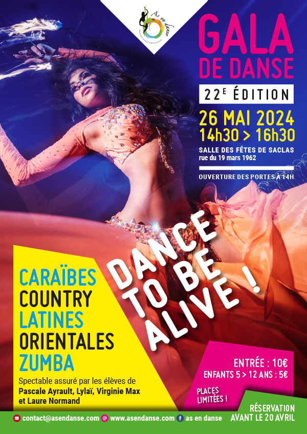 Affiche 22e gala As en danser 2024